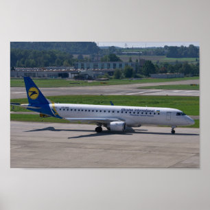 Ukraine International Airlines Aeroplane Poster