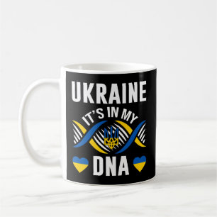 Ukraine Is In My Dna Ukrainian National Pride Flag Coffee Mug