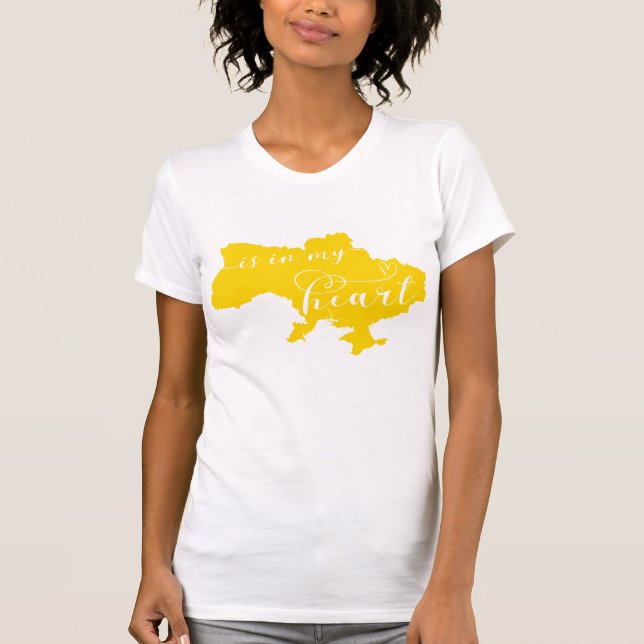 Ukraine Is In My Heart T-Shirt (Front)