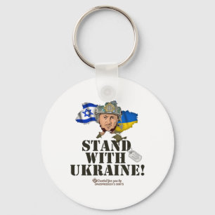 Ukraine Israel Flags Selenskyj Stand With Ukraine Key Ring