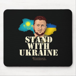 Ukraine Kazakhstan Volodymyr Zelensky Stand With U Mouse Pad