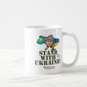Ukraine Kazakhstan Zelenskyy Stand With Ukraine Coffee Mug