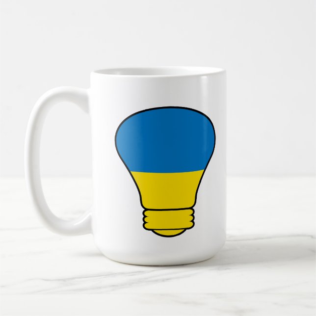 Ukraine lamp, stand with Ukraine T-Shirt Coffee Mug (Left)
