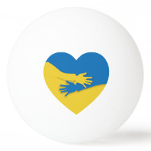 Ukraine Love & Peace Custom Ping Pong Bal