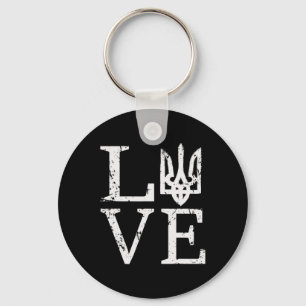 Ukraine Love Ukrainian Zelensky Tryzub Military Tr Key Ring
