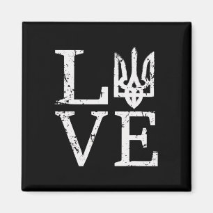 Ukraine Love Ukrainian Zelensky Tryzub Military Tr Magnet