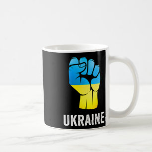 Ukraine Map With Flag Colours Ukrainian Pride Men  Coffee Mug