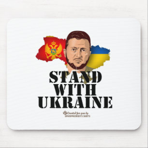 Ukraine Montenegro Volodymyr Zelenskyy Stand With Mouse Pad