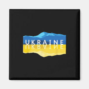 Ukraine Mountain Reflections - Ukrainian Nature So Magnet
