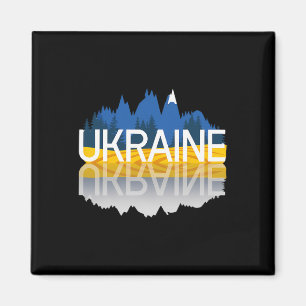 Ukraine Mountain Reflections Ukrainian Nature Souv Magnet