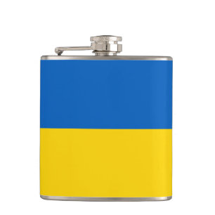 Ukraine National Flag Hip Flask