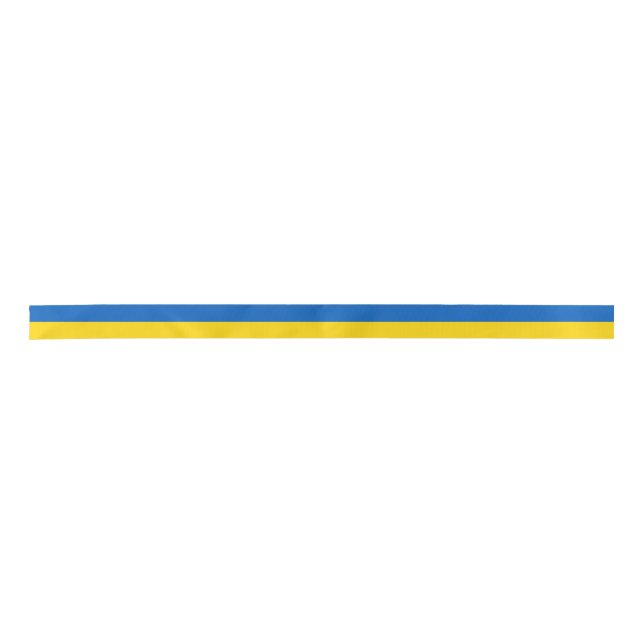 Ukraine National Flag Satin Ribbon (Front)