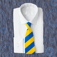 Ukraine Neck Tie, patriotic Ukrainian Flag Ties