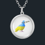 Ukraine Necklace Peace Dove Ukrainian Flag<br><div class="desc">Ukraine Necklaces Peace - Ukrainian Flag - Freedom Support - Solidarity - Strong Together - Freedom Victory ! Let's make the world a better place - everybody together ! A better world begins - depends - needs YOU too ! You can transfer to 1000 Zazzle products. Resize and move or...</div>