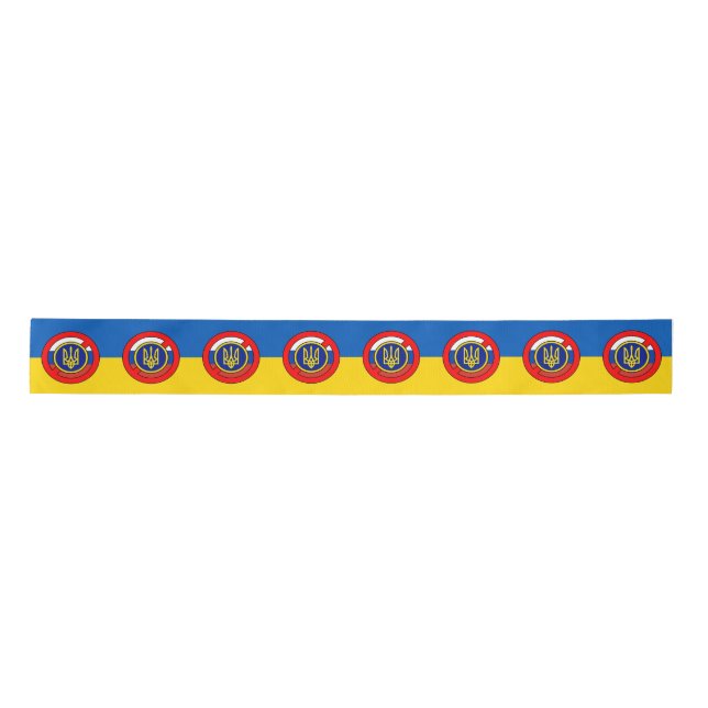 Ukraine - Not Russia Satin Ribbon (Front)