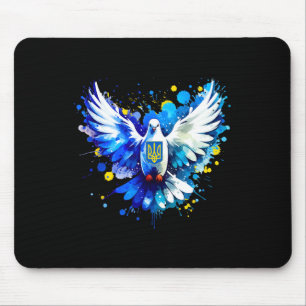 Ukraine Peace Dove Defend Democracy Stand With Zel Mouse Pad