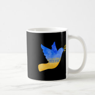 Ukraine Peace Dove I Stand With Ukraine Flag Free Coffee Mug