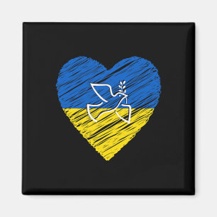 Ukraine Peace Dove Love Stop War Conflict Magnet