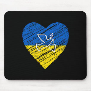Ukraine Peace Dove Love Stop War Conflict Mouse Pad