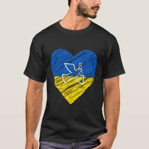 Ukraine Peace Dove Love Stop War Conflict T-Shirt