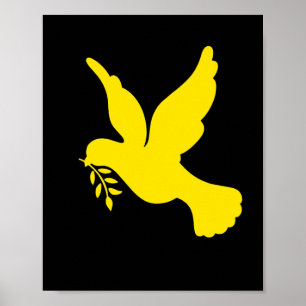 Ukraine Peace Dove Pray For Ukraine Flag Free Ukra Poster