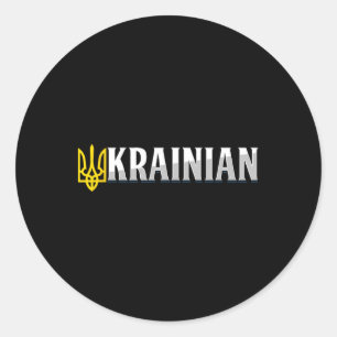 Ukraine Peace Homeland Flag Ukrainian Ukrainian Co Classic Round Sticker