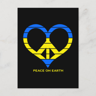 Ukraine Peace on Earth Shirt Retro Peace Love U Postcard