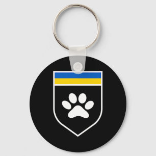 Ukraine Pet Awareness Flag Support Ukrainian pets Key Ring