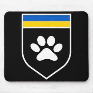 Ukraine Pet Awareness Flag Support Ukrainian pets Mouse Pad