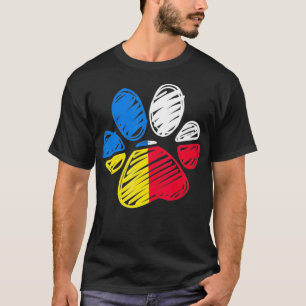 Ukraine Poland Flag Cat & Dog Paw Ukrainian Polish T-Shirt