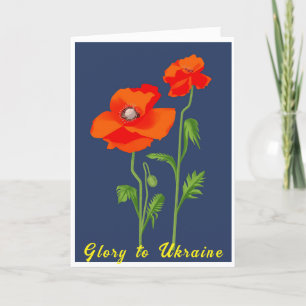 Ukraine "poppy flower" peace colourful announcement