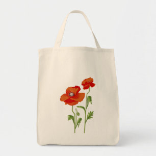 Ukraine "poppy flower" peace colourful tote bag