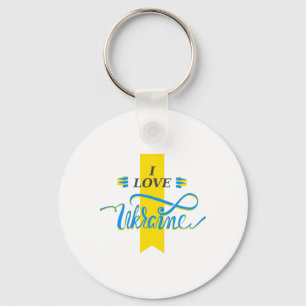 Ukraine President Volodymyr Zelensky Sticker1 Key Ring
