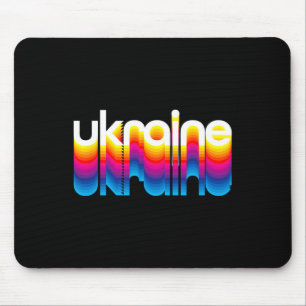 Ukraine Pride - Colorful Rainbow Graphic - Proud U Mouse Pad