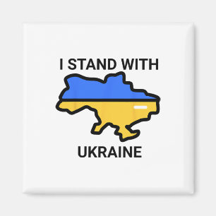 Ukraine Pride Map Supporters Gift Tee Magnet