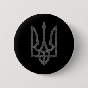 Ukraine Pride Ukrainian Coat Of Arms National Embl 6 Cm Round Badge