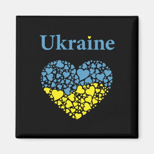 Ukraine Pride Ukrainian Heart Flag Glory To Ukrain Magnet