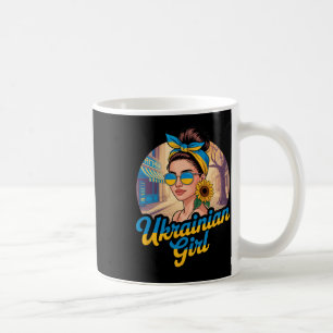 Ukraine Retro Style Woman Graphic Cultural Pride A Coffee Mug