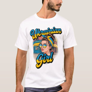 Ukraine Retro Style Woman Graphic Cultural Pride A T-Shirt