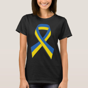 Ukraine Ribbon Support Strong Ukraine Peace Ukrain T-Shirt