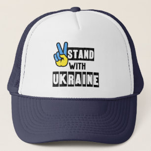 Ukraine Russia War-I Stand with Ukraine Political  Trucker Hat
