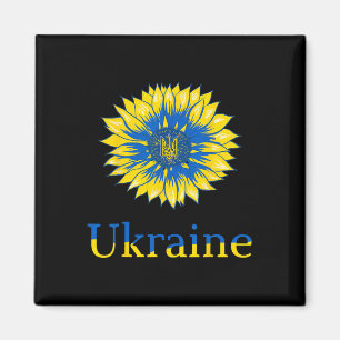 Ukraine Shirt Cute Ukrainians Sunflower Retro Ukra Magnet
