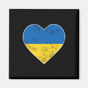 Ukraine Shirt For Men Women Big Heart Ukraine Flag Magnet