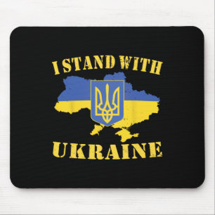 Ukraine Shirt I Stand With Ukraine Ukrainian Flag  Mouse Pad