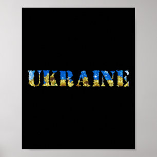 Ukraine Shirt Retro Ukrainian Flag Sunflower  Poster