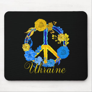 Ukraine Shirt Sunflower Ukrainian Flag I Stand Wit Mouse Pad
