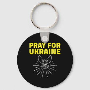 Ukraine Shirt Support Ukraine Dove Pray For Ukrain Key Ring