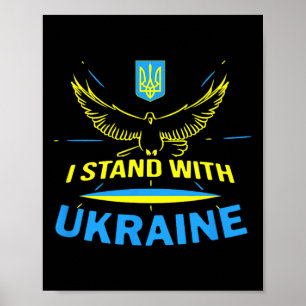 Ukraine Shirt Ukrainian Flag Pride I Stand With Uk Poster