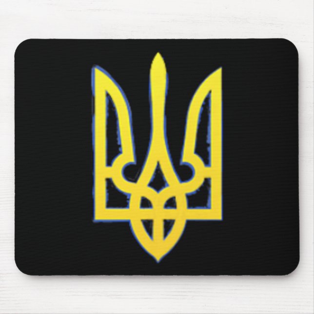 Ukraine Shirt Ukrainian Trident Military Zelensky  Mouse Pad (Front)