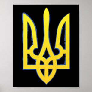 Ukraine Shirt Ukrainian Trident Military Zelensky Poster